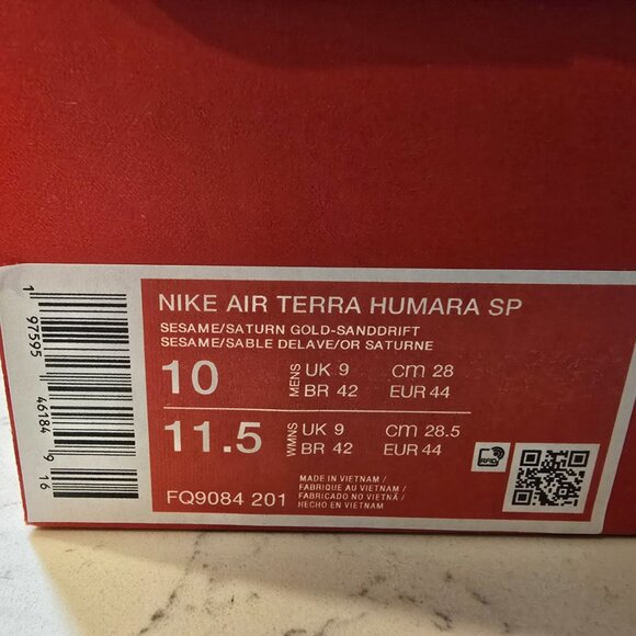 Nike Air Terra Humara SP Sneakers Shoes Hemp/Sesame FQ9084-201 MENS SIZE 10 NEW - Picture 9 of 9
